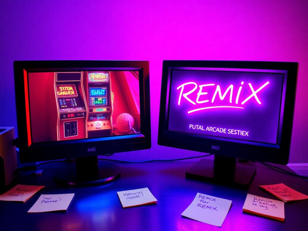 Game Remix / Clone Maker shown on screen during development