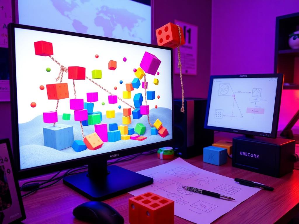 Physics Sandbox Maker shown on screen during development