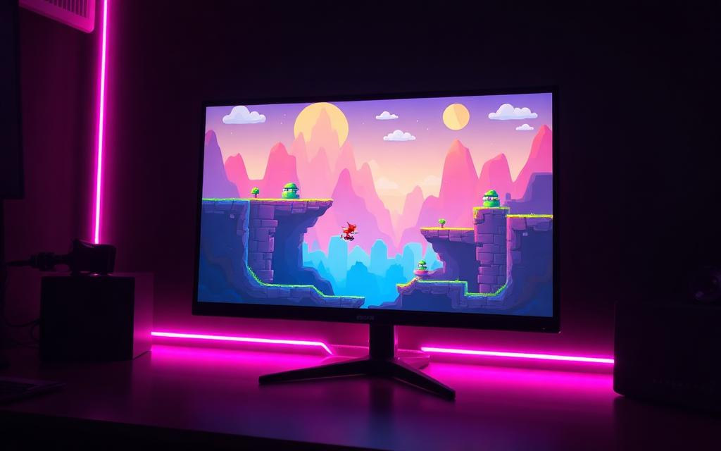 Platformer Game Maker shown on screen during development