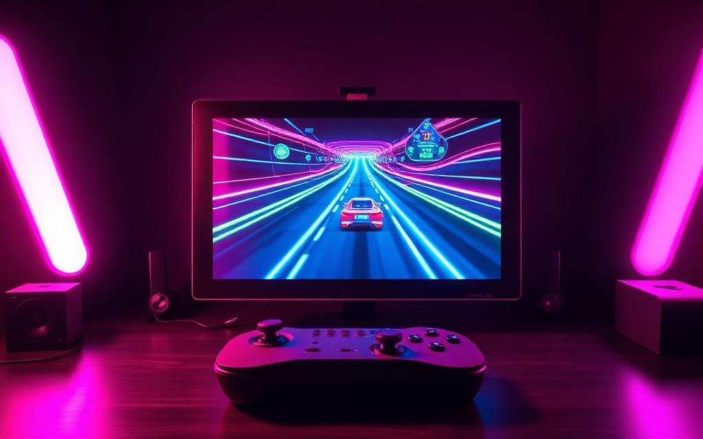 Racing Game Maker shown on screen during development