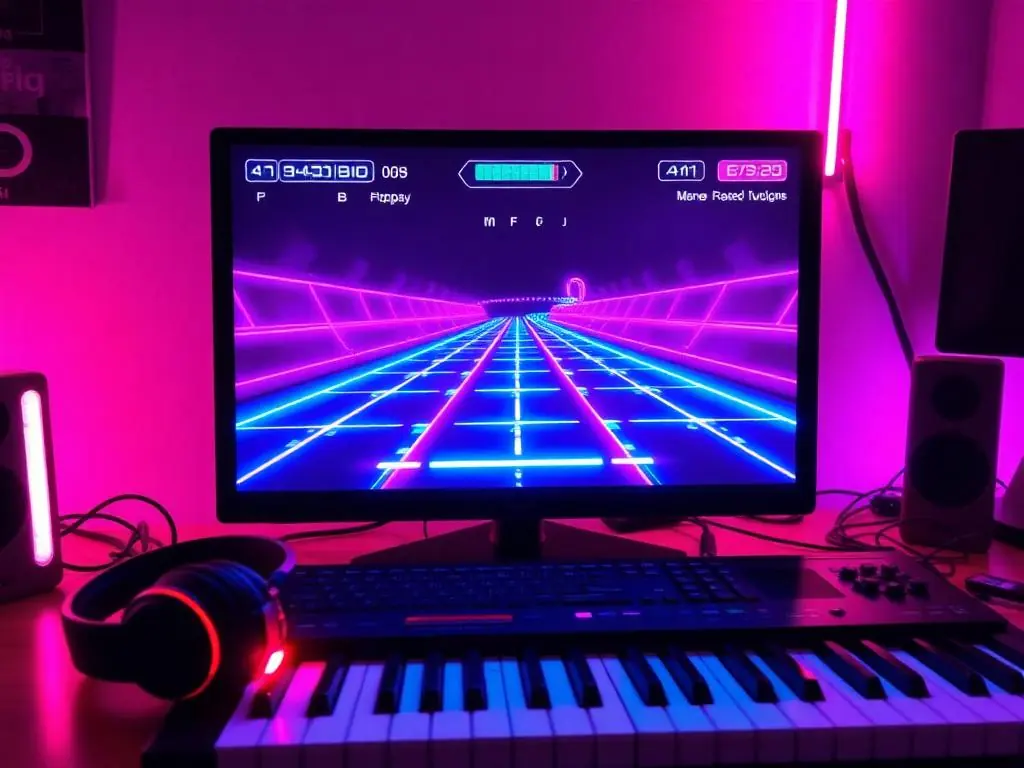 Rhythm Game Maker, example output preview
