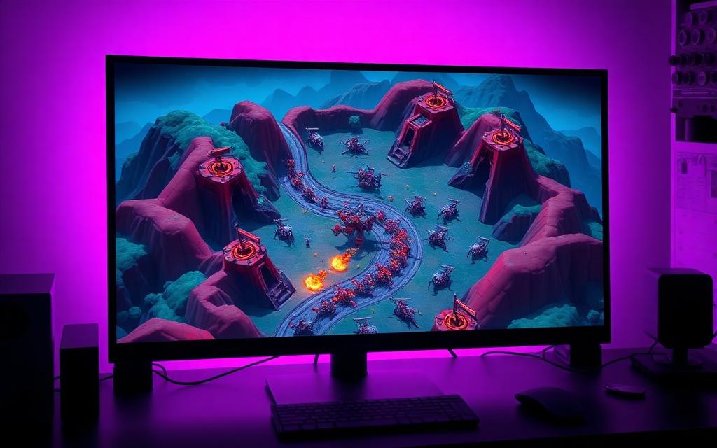 Tower Defense Maker shown on screen during development