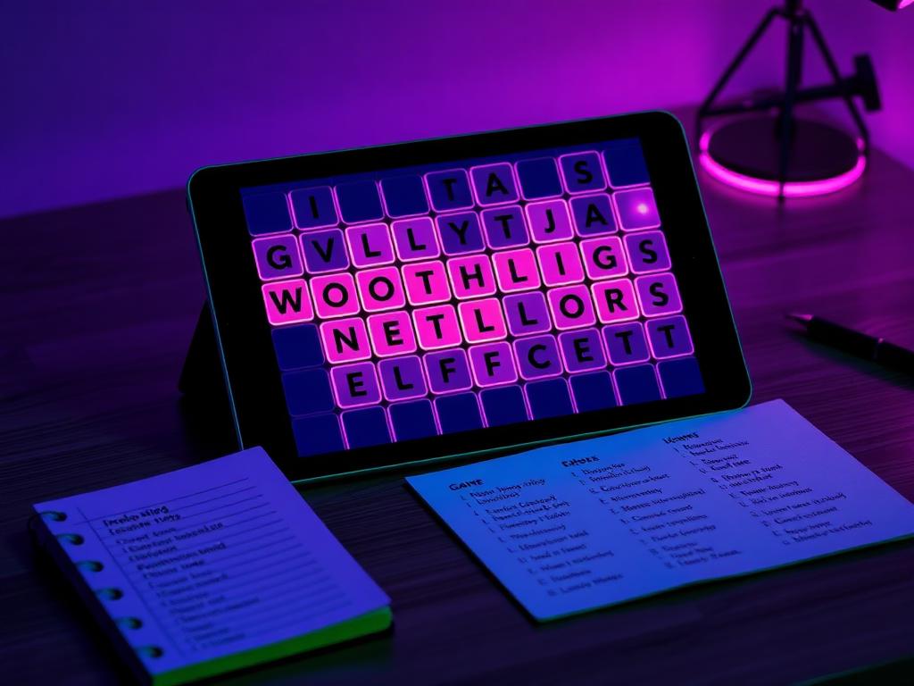 Word Game Maker shown on screen during development